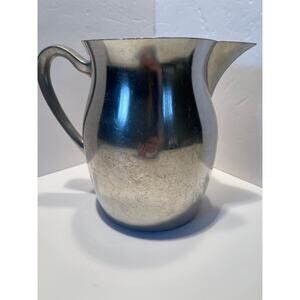 Royal Holland Pewter Pitcher Art Deco Handle KMD Crown Mark